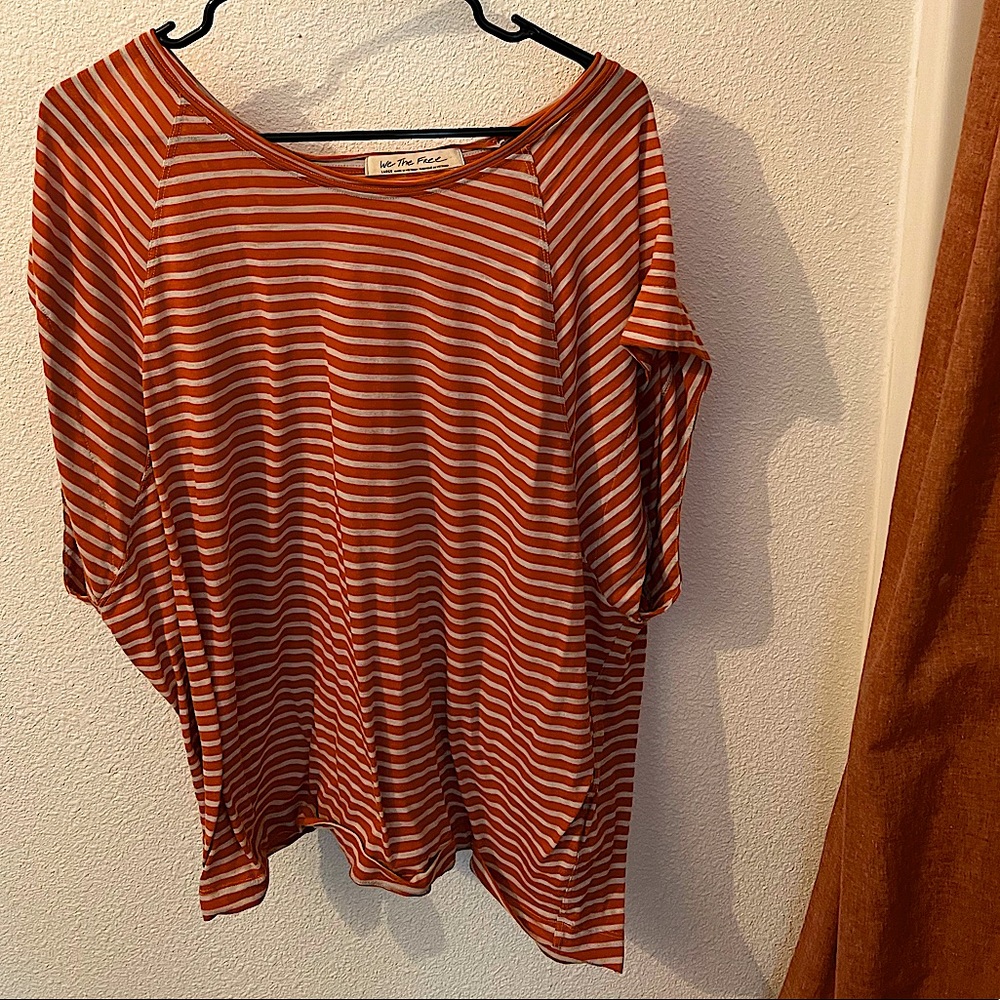 Oversized Free People striped t shirt
